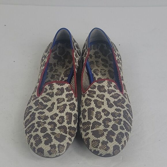 Rothy's Animal Print Leopard Slip-on Women's Loafers. - Picture 4 of 13